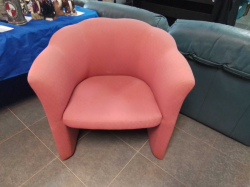 A Nice Pink Bedroom Chair.D.60 W.76 H.77 Cm.