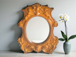 An Ornate Vintage Wall Mirror  