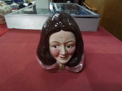 A Scarse Sylvac Character Jug of Maid Marlon (Sylval Famous For Green Animals Luke Rabbito). Large Size.