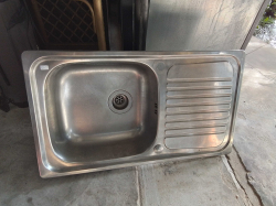 A Single Stainless Steel Zink.