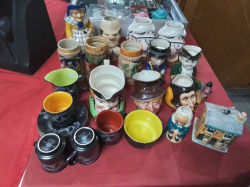 Job Lot of Mixed Interested Items ( Toby Jugs, Beer Stein , Coffee Set,. Etc.)