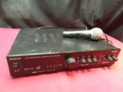 A Sunbuck Stereo Karaoke Amplifier and Microphone