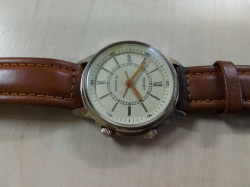 Italian Brown Leather Men Watch.