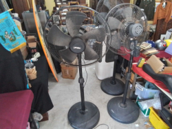 A Large Black Fan.