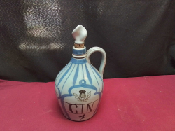 A Scotish Salt Glazed Gin Flagon Marked to Base.H.25 Cm.