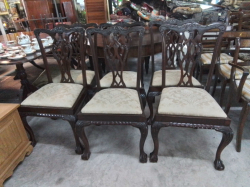 6 Chippendale Mahogany Chairs(30). 