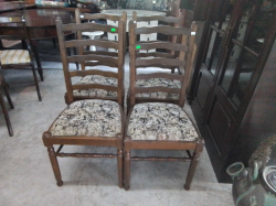 4 Tall Latter Back Chairs (117)
