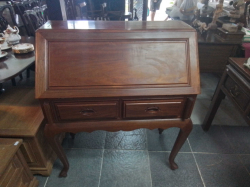 A Very Nice Rosewood Bureau with Drawer. W.92 D.46 H.108 Cm.