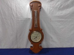 Large Oak Victorian Baronmeter.W.19 L.62 Cm.