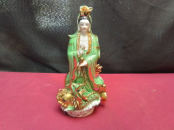 A beautiful statue of guan yin 8.5