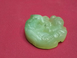 A Chinese Green Jade. W.H.Cm.