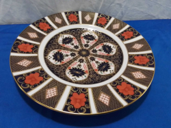 A Large Imari Pattern Royal Crown Derby Plate. W.27 Cm.