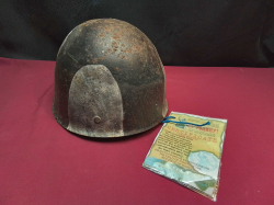 Genuine Restored WW2 Helmet Soviet or  Finland Troops 