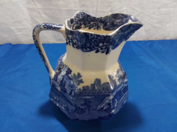 A Nice Copeland Spode Italian Pattern Octagonal Jug. W.15 H.14 Cm. 