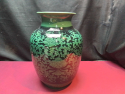A Lovely Japanese Celadon Vase. W.23 H.34 Cm. 