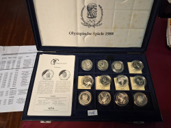 A Large Selection of 36 of Albertaive sivle 925 Winter Olympic uncirculated and all boxed