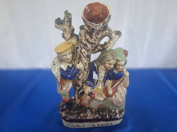 A 19th century Staffordshire Figural Spill Vase Titled “The Rival” W.18 cm H.29 cm