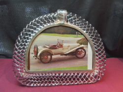 A Heavy Lead Crytal Photo Frame. W.37 H.29 Cm.