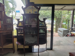 A Top Quality Victorian Red Walnut Chiffonier Cabinet with key(04) D.42 W.137 H.220 Cm.