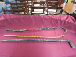 A Set of 3 Walking Sticks.