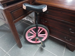 A Unicycle with A New Tyre.