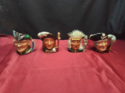 4 Small Royal Doulton Charecter Jugs 