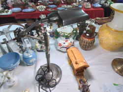 A Nice Metal Angle Pois Desk Lamp (working) H.58 W.23 Cm.