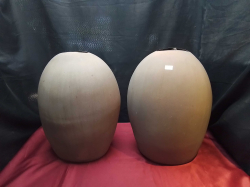 A Pair of Modern Gallery Vases. W.33 H.45 Cm.