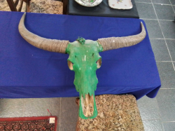 A Buffalo Head. W.97 H.82 Cm.