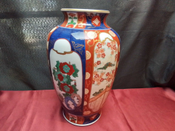 A limited edition special made Imari vase. W.23 H.36 Cm. 