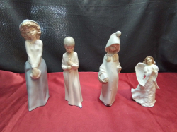 4 Items ( 2 NAO, 1 LLadro Figures and 1 Royal Doulton Christmas Angel, all marked at base )