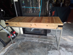 Traditional Old English Butchers Chopping Block Table. Never been used. Ideal for display or use in home. 
