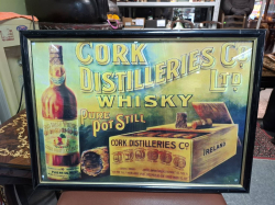 Cork Distillery's Whiskey Co Ltd Old Irish picture. Dimensions: 53x39 cm 