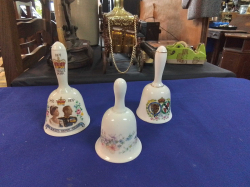 3 Various China Bells. 