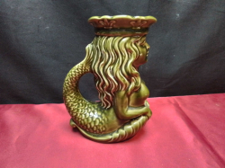 A DARTMOUTH POTTERY PLYMOUTH GIN Mermaid jug. Height 15cm. No damage.