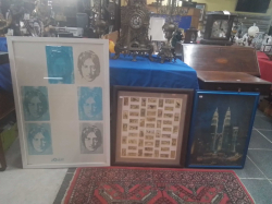 Cigarette Cards 61x66 Cm.and 2 Prints.