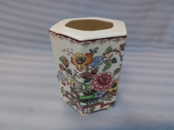 An Unusual Masons Hexagonal Jar in   