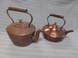 2 Copper Kettles 
