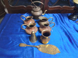 A Job lot of Copper items including Jugs.