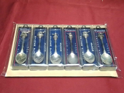 6 Silver plated WATSONS Collector Spoons      