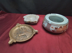 3 Vintage  Ashtrays