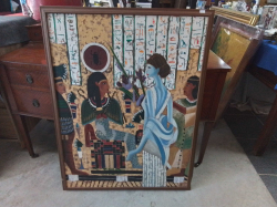 A Lovly Colourful Oil Painting of Egypt People.80x107 Cm.