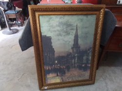 A Lovely Printng Picture on Gilt Frame.76x100 Cm.