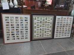 3 Cigarette Cards 6 on Framed.1x66 Cm.