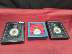 3 Cased Pocket Watches.