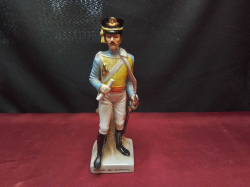 A vintage German porcelain Napoleonic figure 