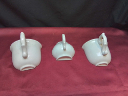 3 Vintage Wall Hanging Coffee Cups. 