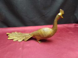 A Vintage bronze peacocks. L.34 H.18 Cm.