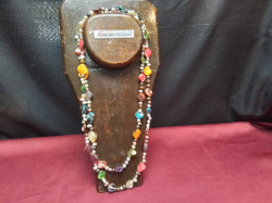 160cm Italian Multi colour Stones Necklace (STAND NOT INCLUDED) 