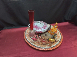 Old Chinese Tray with other items. 